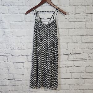 Xhilaration Black and White Chevron Mini Dress
